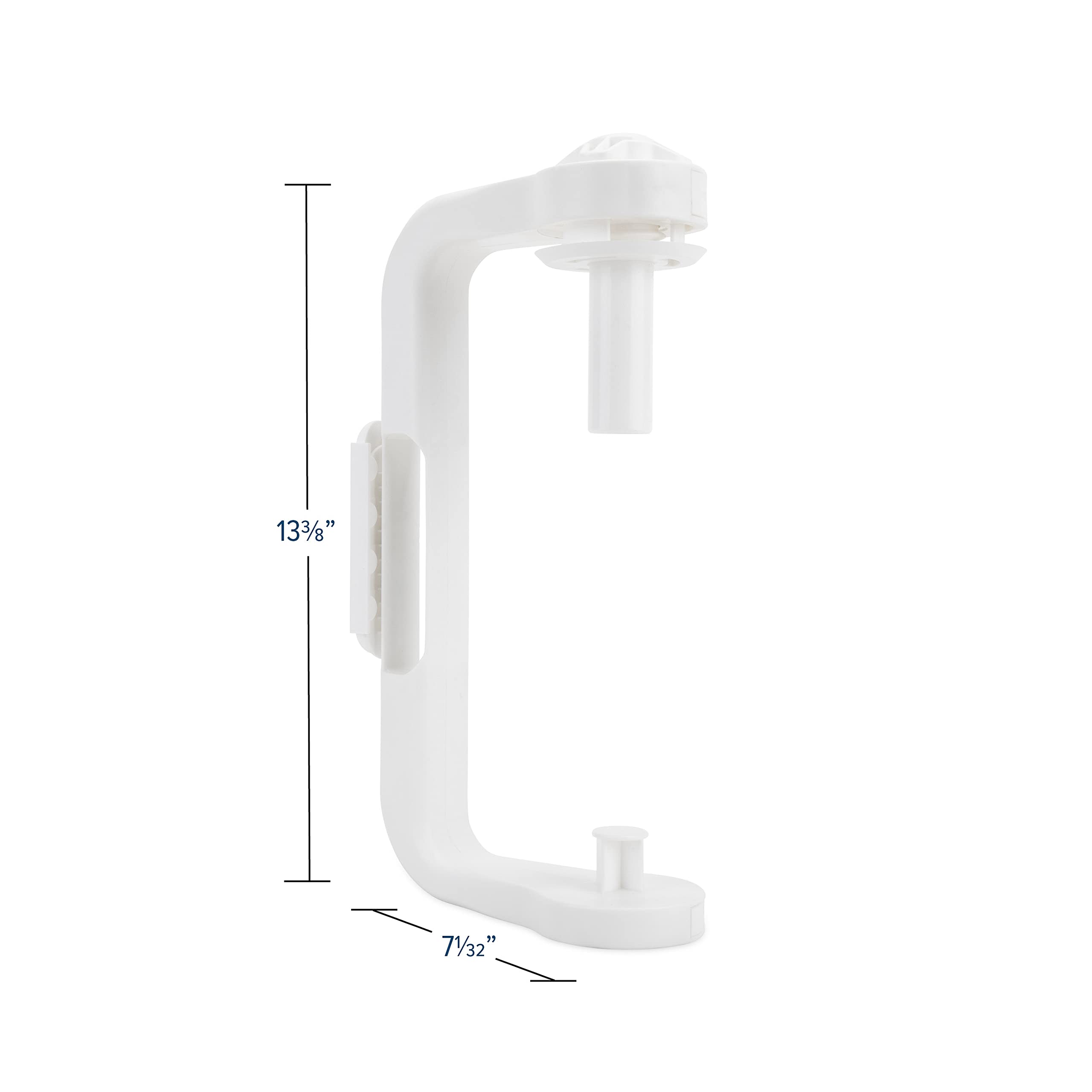 Paper Towel Holder Camco | Ideal for Compact Areas | Features Mountable Design and Adjustable Side Knob | White (57114)