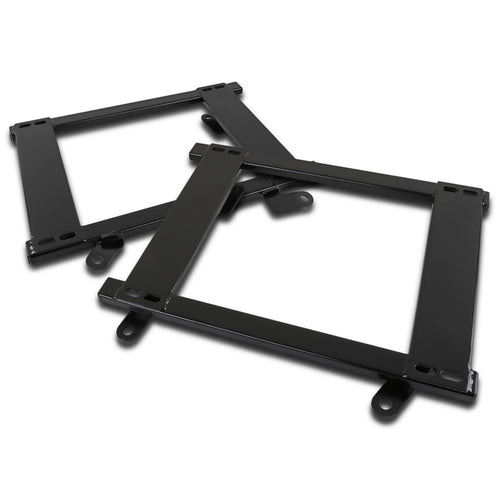 Black Spec-D Tuning Racing Seat Mounting Brackets Rail Track Pair Compatible with 1993-2002 Chevy Camaro