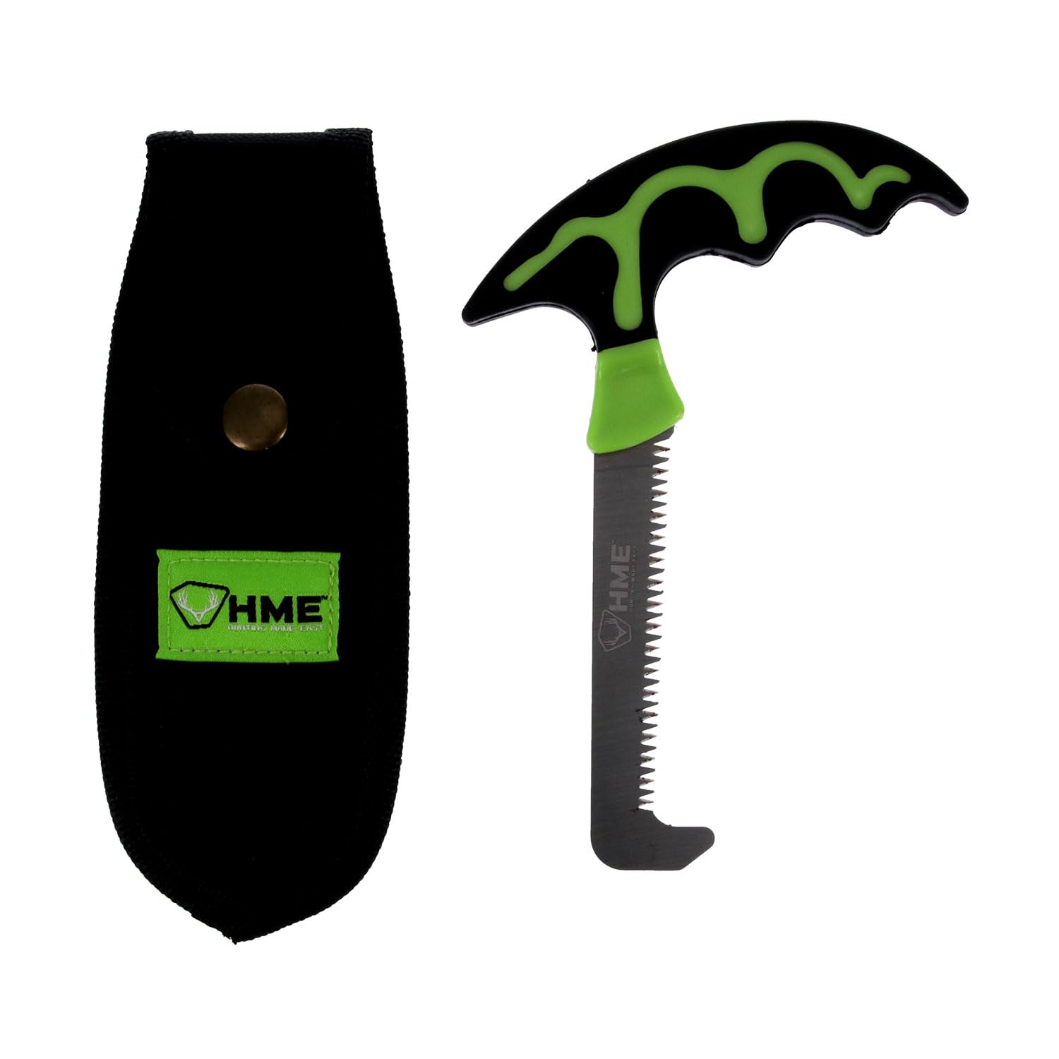 HME Compact Fixed Stainless Steel Bone Saw Hunting with Scabbard