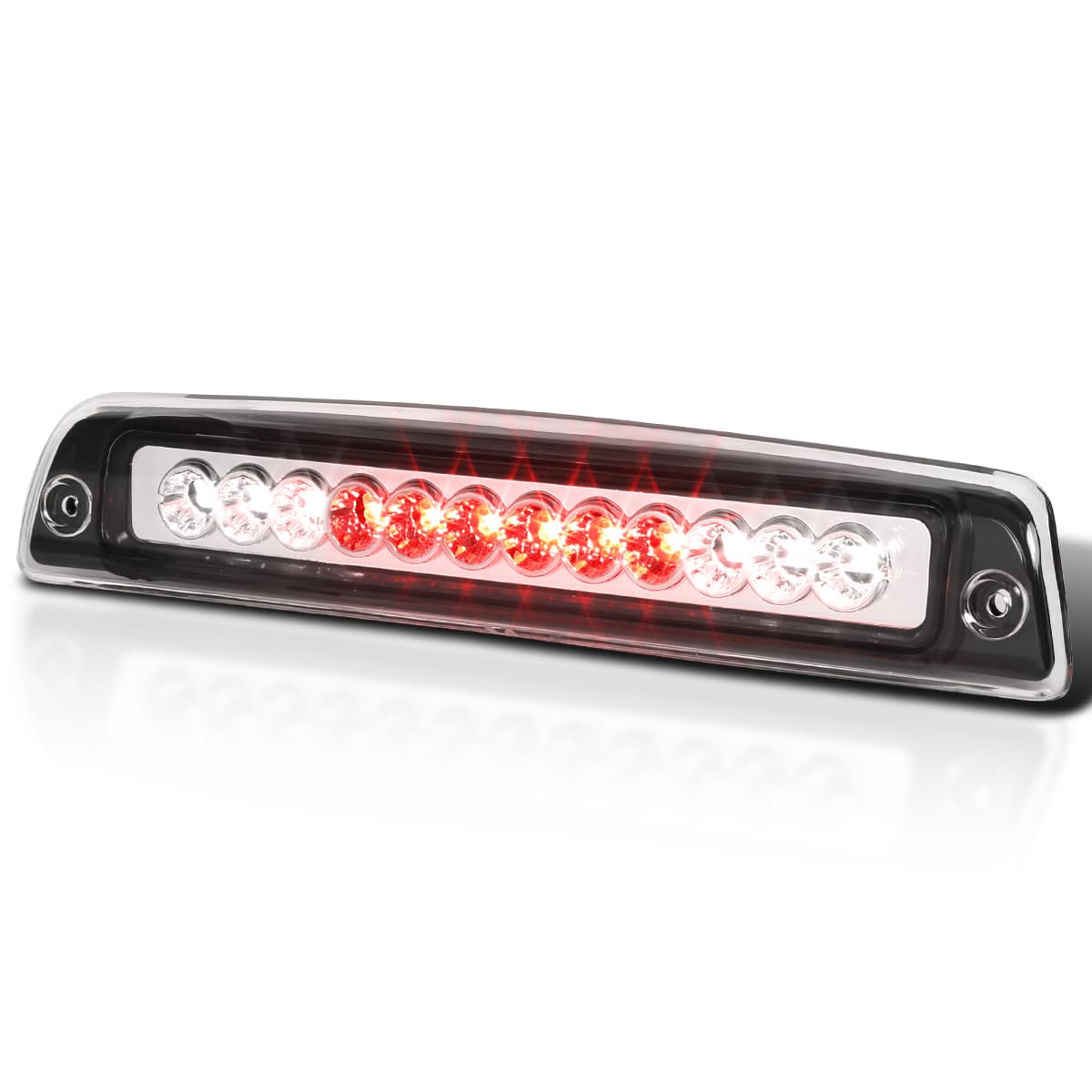 Chrome LED SPEC-D TUNING 3rd Brake Light Compatible with 1994-2001 Dodge RAM 1500, 1994-2002 Dodge RAM 2500, 1994-2002 Dodge RAM 3500