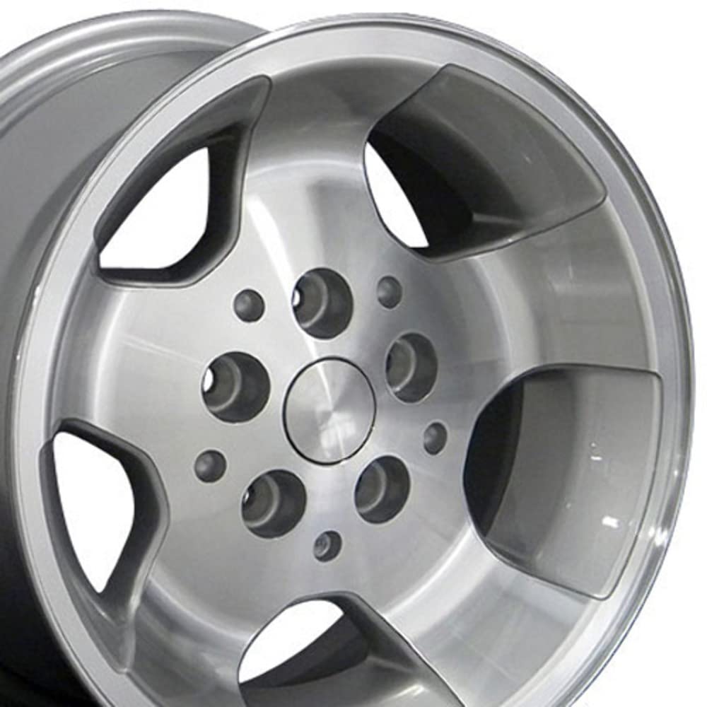 JP08-15080-5450-25MS Silver Machined Wheel OE Wheels LLC Painted (15 x 8. inches /5 x 114 mm, 25 mm Offset)