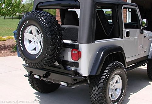 Rock Crawler WARN 61857 Rear Bumper for Jeep Wrangler YJ (1987-1995)