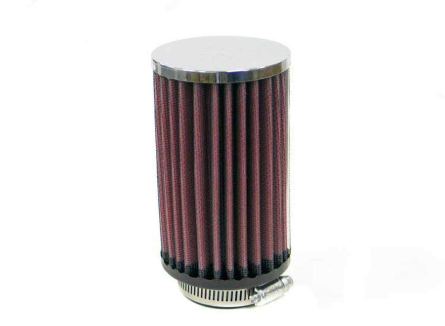 K&N Clamp-On Universal Filter: High Performance, Premium, Washable, Replacement Engine Filter: Flange Diameter: 1.875 In, Filter Height: 5 In, Flange Length: 0.625 In, Shape: Round, RC-0410