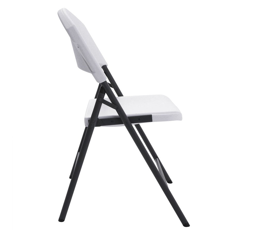Contoured Lifetime Products Folding Chair, White
