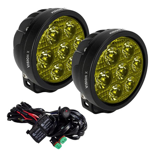 Vision X Lighting Cannon Race 7 Pair of Selective Yellow W/Harness