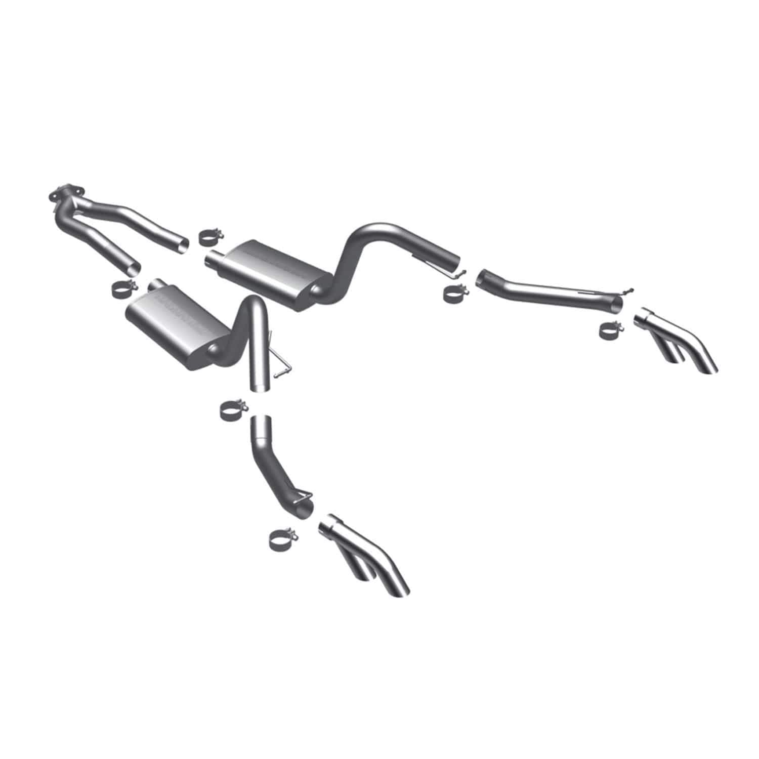 Performance MagnaFlow Exhaust System 16830: Cat-Back, Street Series, Compatible with 1975-1981 Pontiac Firebird