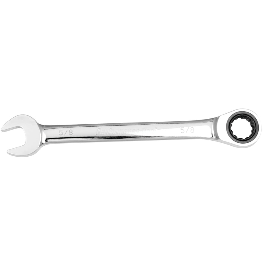 5/8-Inch Performance Tool W30256 Ratcheting Chrome Vanadium SAE Wrench