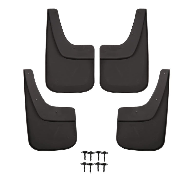 4PC Spec-D Tuning Mud Flaps Set Splash Guard Front + Rear Compatible with 2014-2018 GMC Sierra 1500 2500HD 3500HD