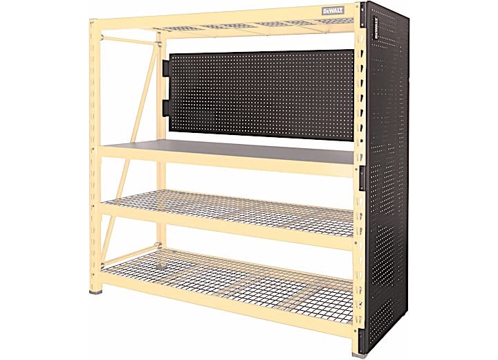 DEWALT 6-foot Pegboard Kit for Garage Storage Rack Shelving, Heavy-Duty Steel, Industrial Powder-Coating, 2.5cm Spacing