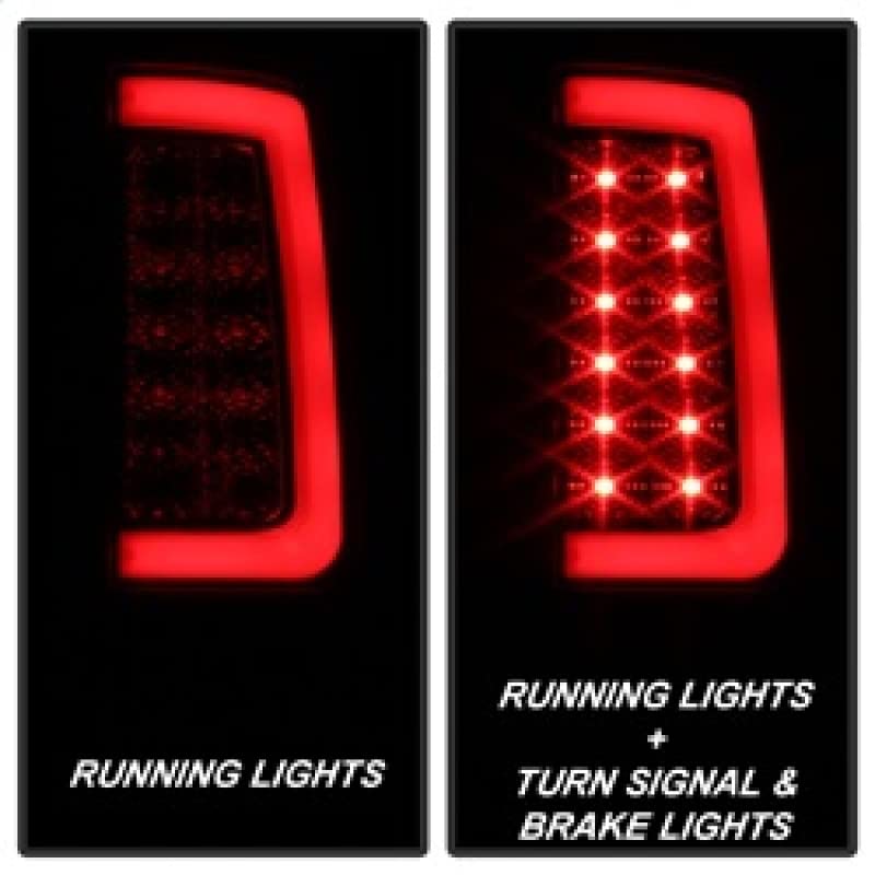 GMC Sierra 1500 07-13 Spyder 5084750 2500HD/3500HD 07-14 Light Bar LED Tail Lights - Black Smoke (does not fit 3500HD Dually Models) Version 2