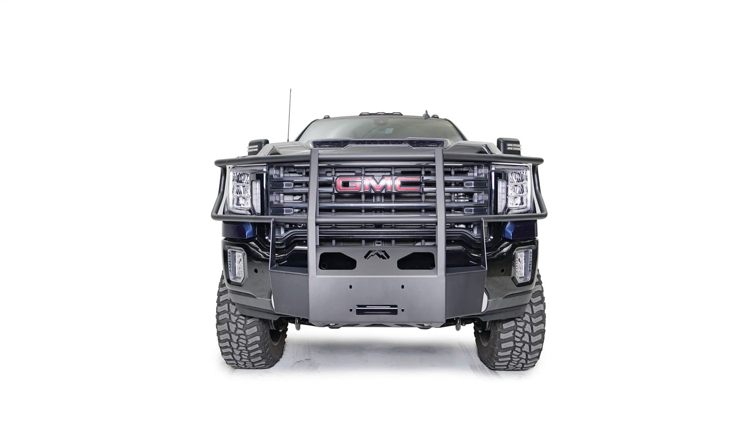GM20-N5070-1 FAB FOURS Winch Mount fits 20-23 GMC Sierra 2500 HD - 2 Stage Black Powder Coat