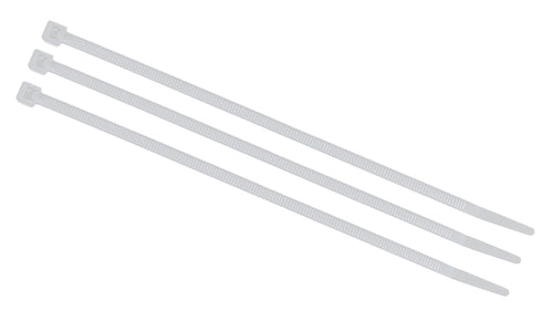 Nylon Cable Ties, 14” Indoor Rated, 100 Count, 120 Pound Tensile Strength, Natural