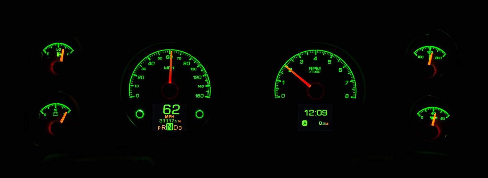 Dakota Digital Customizable Gauge System 70-81 Chevy Camaro Black HDX-70C-CAM-K