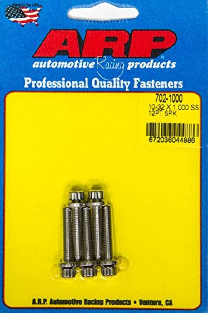 ARP 702-1000 Bolt Kit (10-32 x 1.000 S/S -12pt (5pk))
