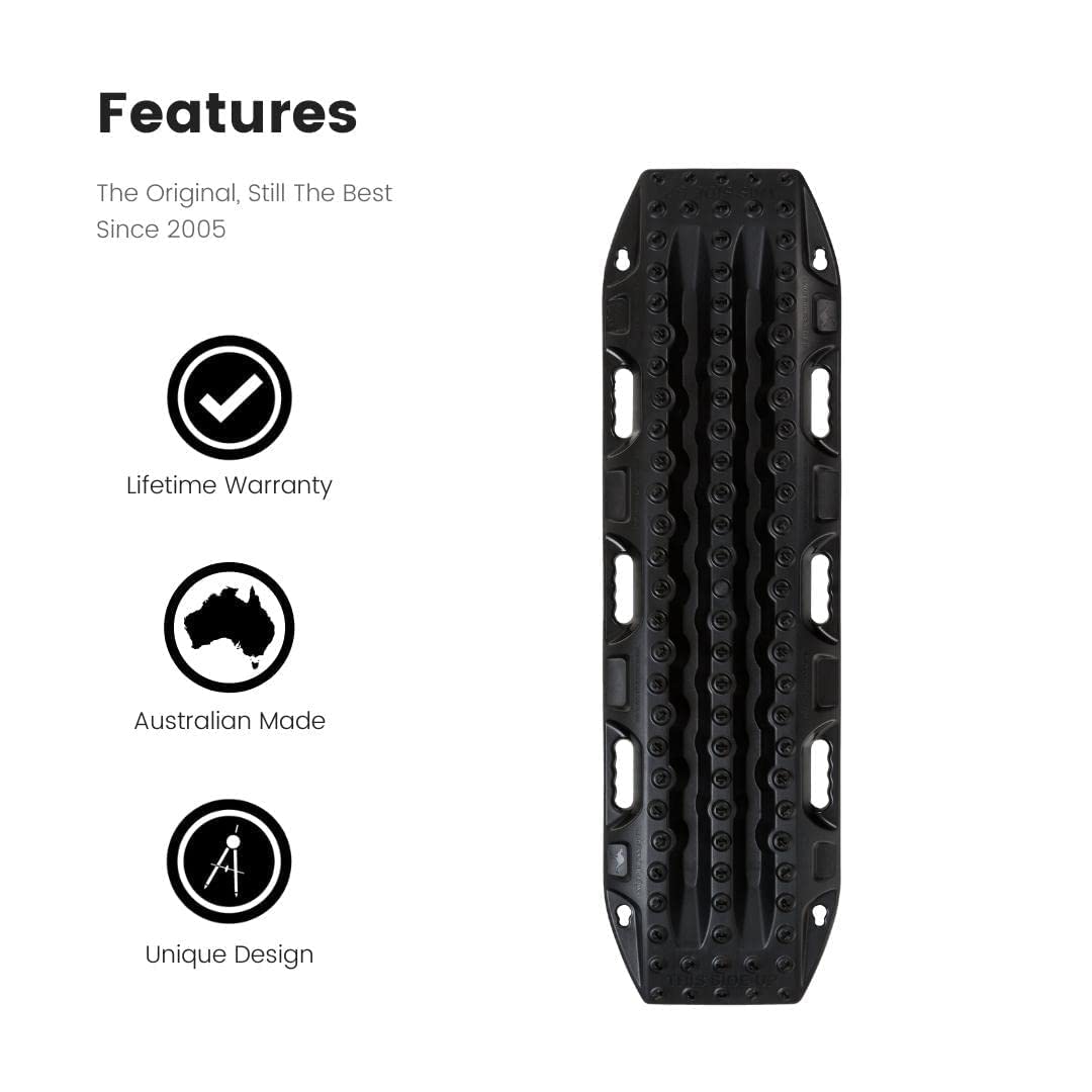 Black MAXTRAX MKII Vehicle Recovery Board