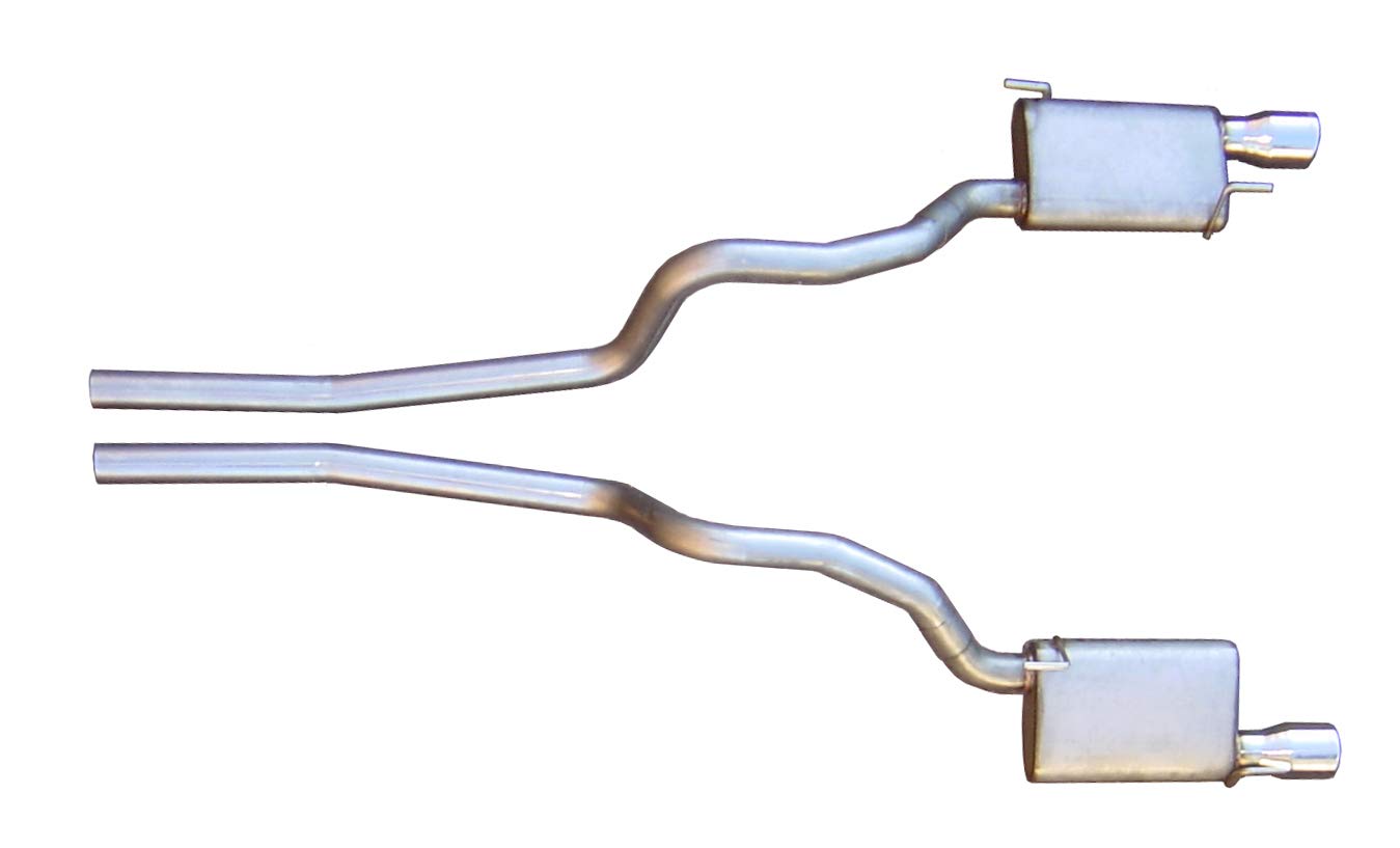 PYPES Performance EXHAUS SFM62V: Cat Back Exhaust 05-10 Mustang V8 Split Rear Dual Exit 2.5 in Pipe & Tailpipe Violator Muffler