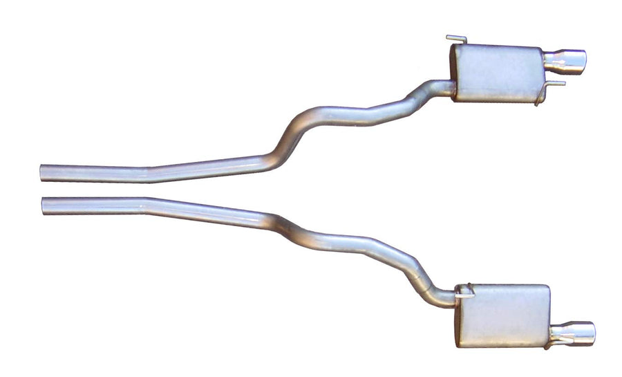 PYPES Performance EXHAUS SFM62V: Cat Back Exhaust 05-10 Mustang V8 Split Rear Dual Exit 2.5 in Pipe & Tailpipe Violator Muffler