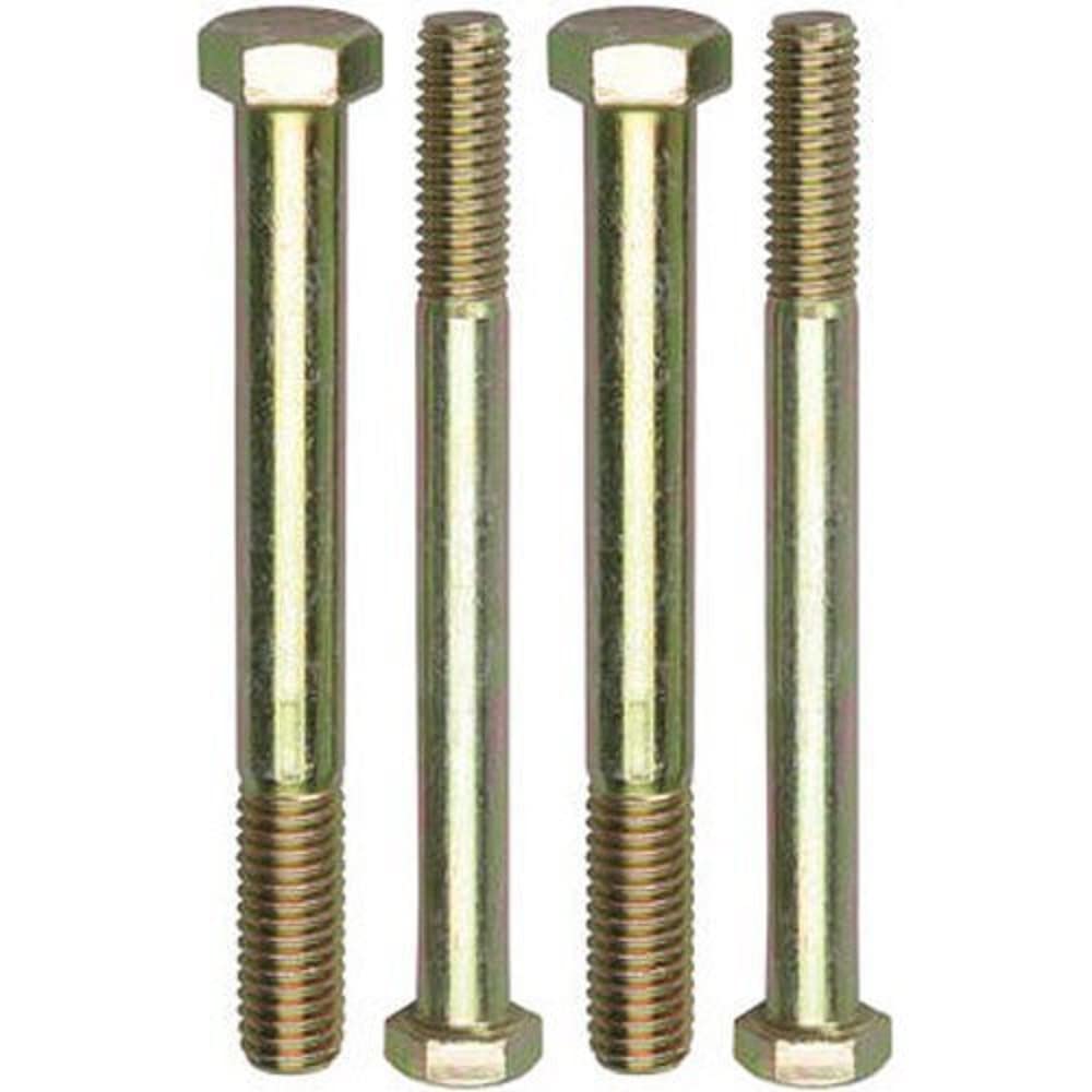Bolt Trans-Dapt, 7/16-14 in Thread, 4 in Long, Hex Head, Grade 8, Steel, Cadmium, Ford Block, Engine Stand, Set of 4