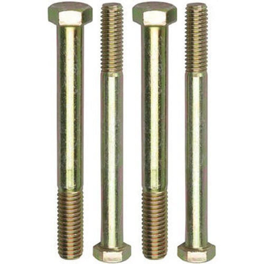 Bolt Trans-Dapt, 7/16-14 in Thread, 4 in Long, Hex Head, Grade 8, Steel, Cadmium, Ford Block, Engine Stand, Set of 4