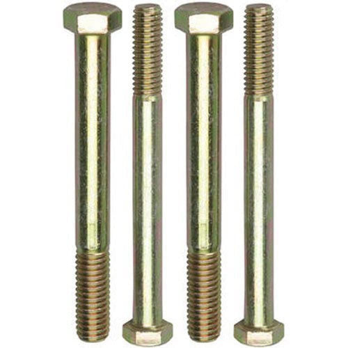Bolt Trans-Dapt, 7/16-14 in Thread, 4 in Long, Hex Head, Grade 8, Steel, Cadmium, Ford Block, Engine Stand, Set of 4