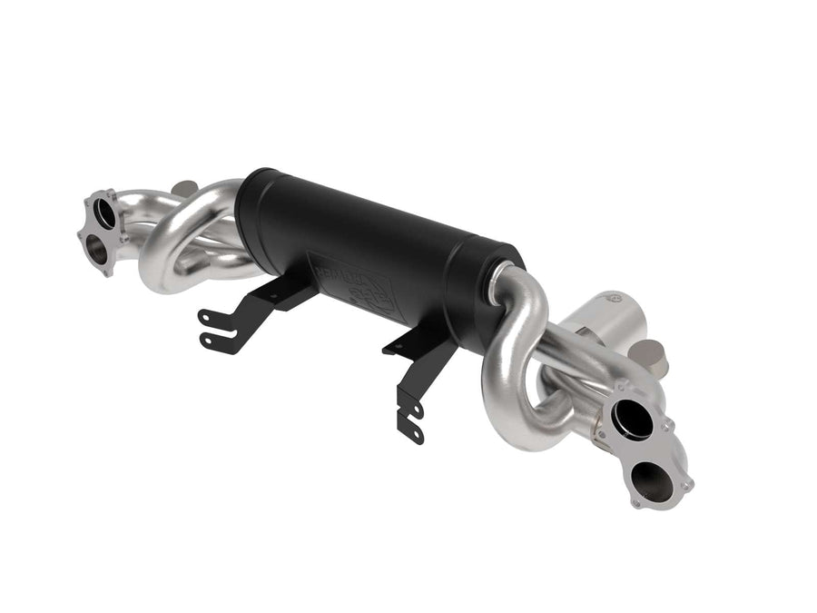 aFe Power 2-1/2 IN MACH Force-Xp 304 Stainless Steel Cat-Back Exhaust w/Polished Tip Fit Porsche Cayman GT4 20-22 H6-4.0L 49-36443-P