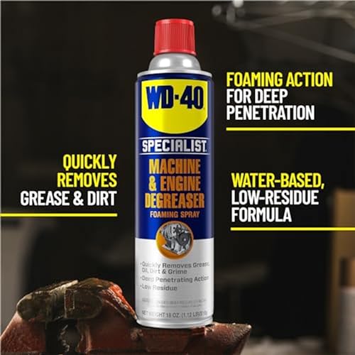 WD-40 Machine & Engine Specialist Degreaser Foaming Spray, 18 OZ