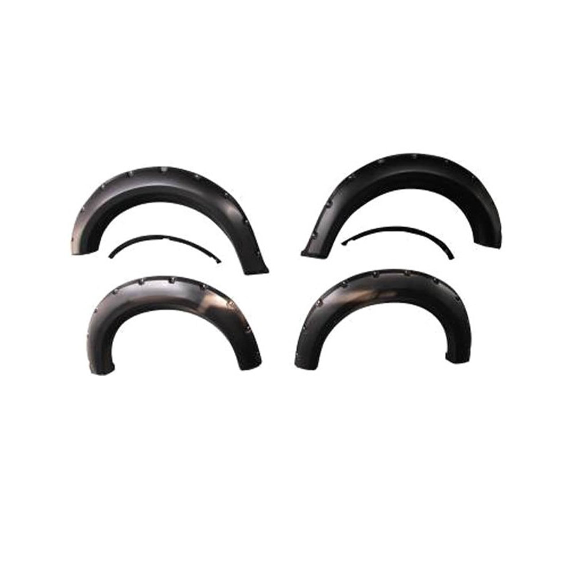 Fender Flares Black Horse Riveted Style Compatible with 2019-2022 Dodge Ram