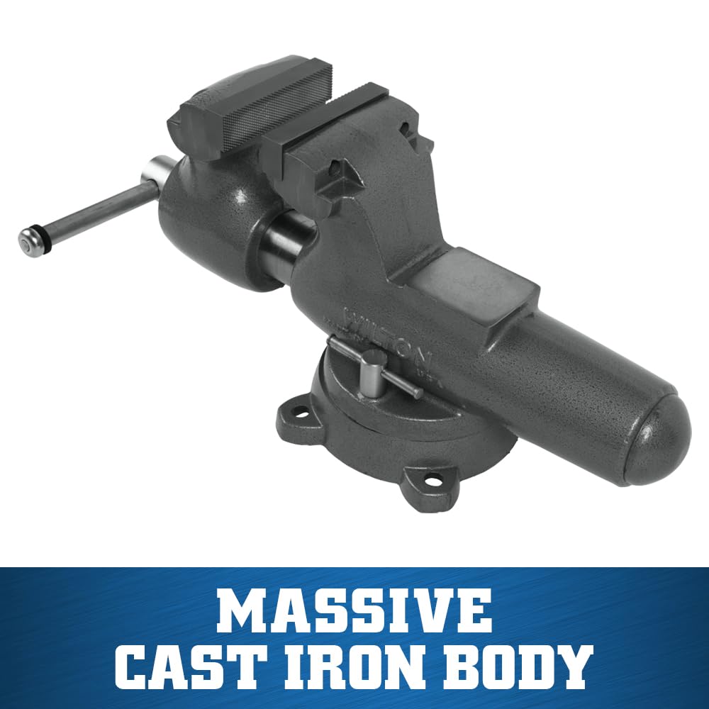 Wilton 6" Jaw Width Machinist Bench Vise, 10" Jaw Opening, 5-1/2" Throat (Model 600S)