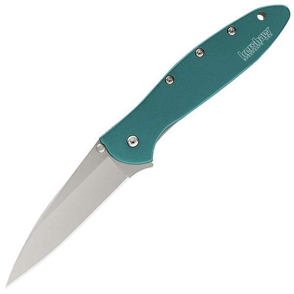 Kershaw Assisted Opening Knife Leek Teal (3" Bead Blast) 1660TEAL