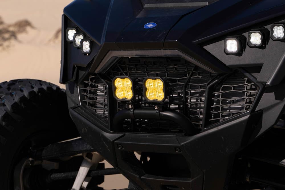 Diode Dynamics SS3 LED Pod Light Kit Bumper compatible with Polaris RZR Pro 2020-2023, White SAE Fog Sport