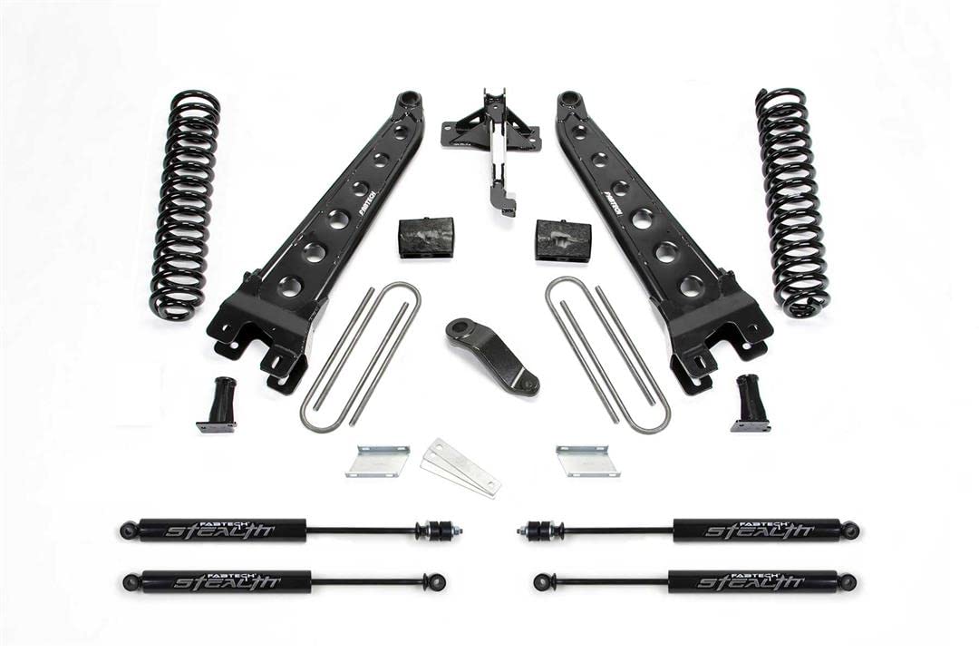 Fabtech Radius Arm Lift System K2282M 6 in Lift Incl. Coils and Stealth Monotube Shocks