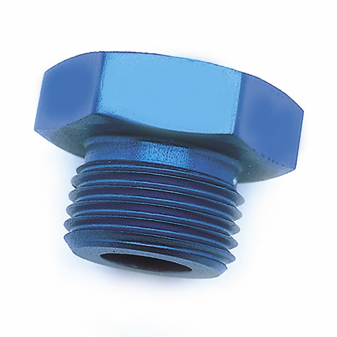 Plug/Cap SpeedFX 561214, Pipe Plug Fitting, 12AN, Anodized, Blue, Aluminum, Single