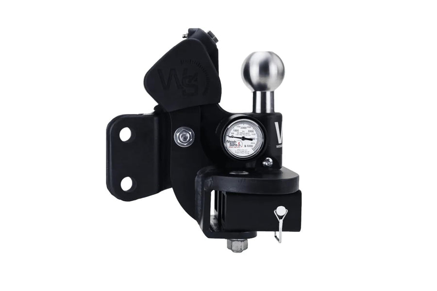 Weigh Safe Heavyweight TrueTow Distribution Hitch - Adjustable 10" Drop w/2.5" Shank - 22,000 lbs GTW w/Keyed Alike Hitch Pin Lock