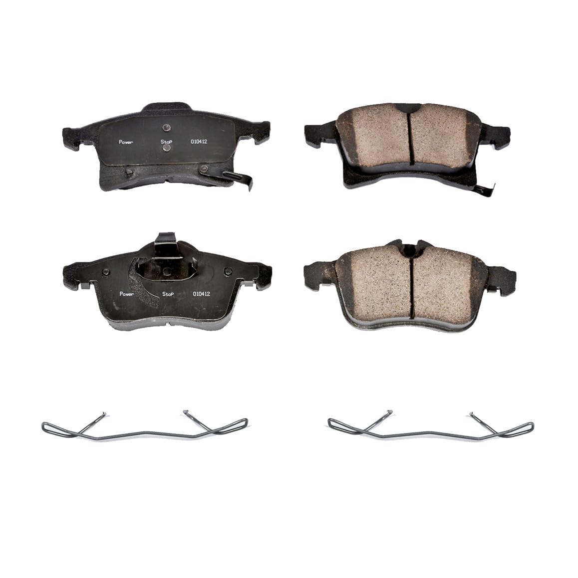Power Stop Brake Kit Front For Saturn Astra 2008-09 - Ceramic Brake Pads With Installation Hardware, 17-1361