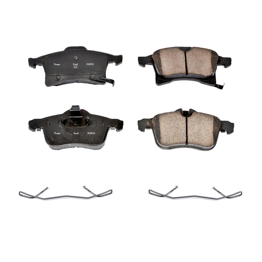 Power Stop Brake Kit Front For Saturn Astra 2008-09 - Ceramic Brake Pads With Installation Hardware, 17-1361