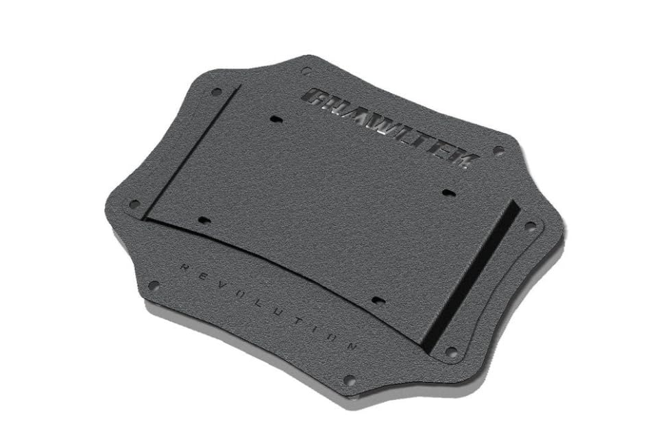 CrawlTek License Plate/Tailgate Plate Relocation Compatible with 2007-2018 Jeep Wrangler JK