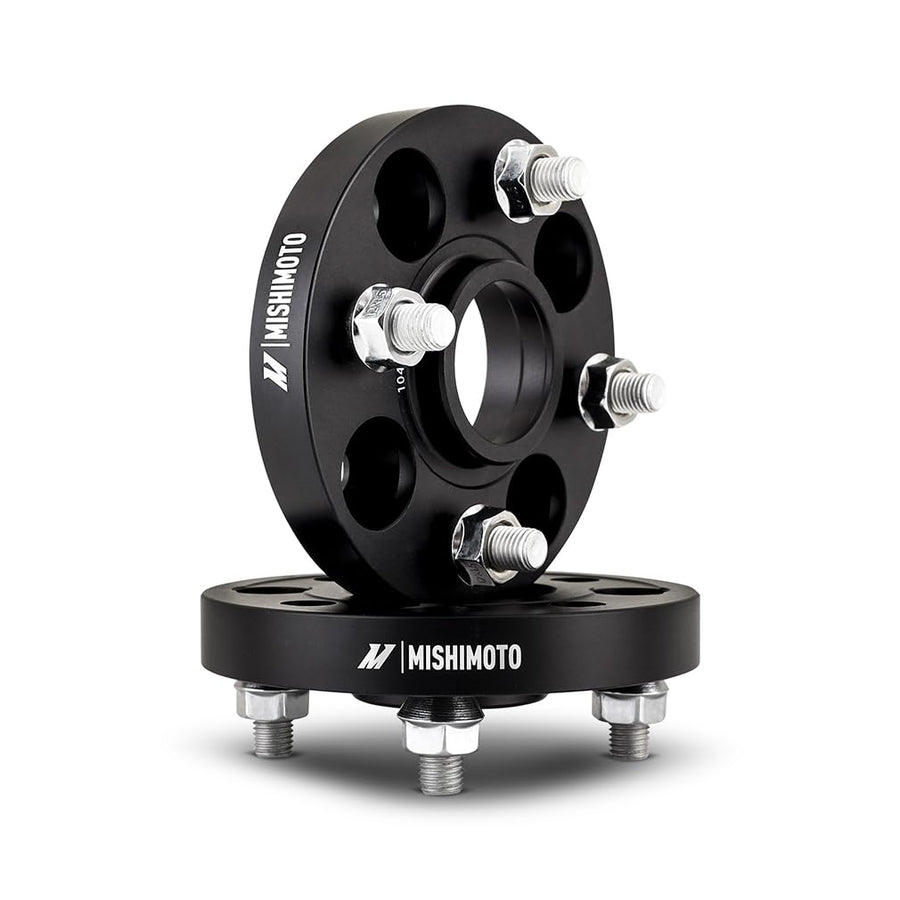 Wheel Spacers Mishimoto, 4x100, 56.1 Center Bore, M12x1.5, 15mm Thick, Black