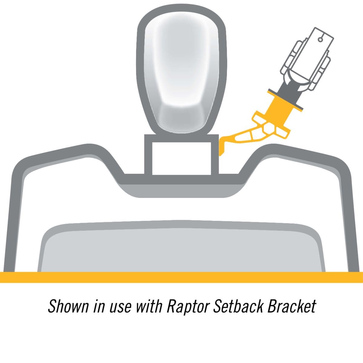 Minn Kota Raptor Jack Plate Adapter Bracket for Port – 2" Setback, 6" Rise, White