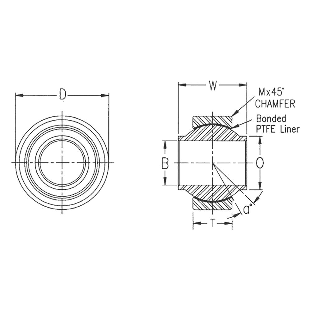 YPB-10T QA1 Spherical Bearing