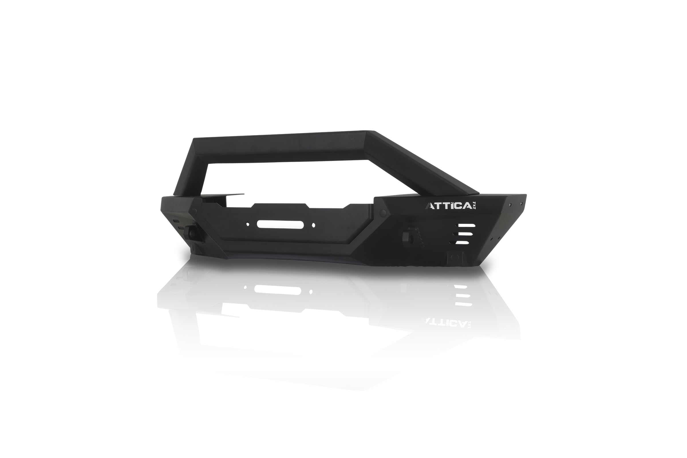 Attica4x4 Cobra Tek - Front Bumper Skid Plate Modular | Compatible with Ford Bronco (2021-2023) | Heavy-Duty Steel with Customization Versatile | Black Powder Coat Textured | Installation Easy