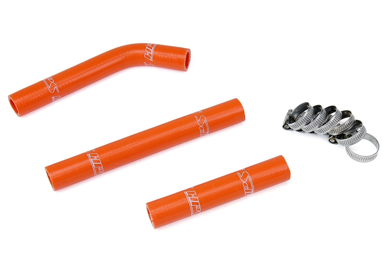 Orange HPS 57-1355-ORG Reinforced Silicone Radiator Hose Kit for KTM 07-10 125SX 144SX