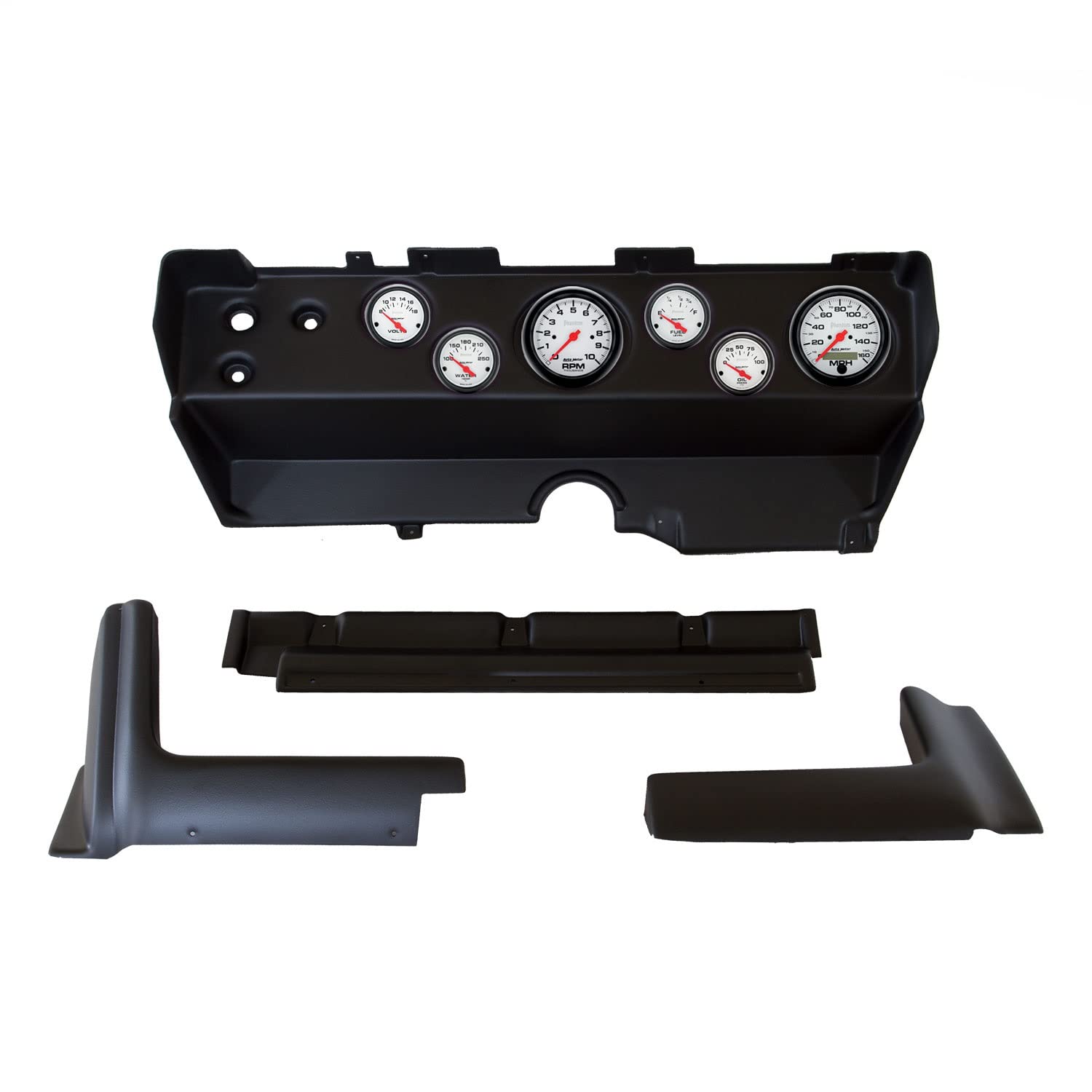 AUTO METER Direct Fit Dash Kit 2139-09, Ebody/Cuda/Challenger 70-74, Tach/Mph/Fuel/Oilp/Wtmp/Volt, Phantom