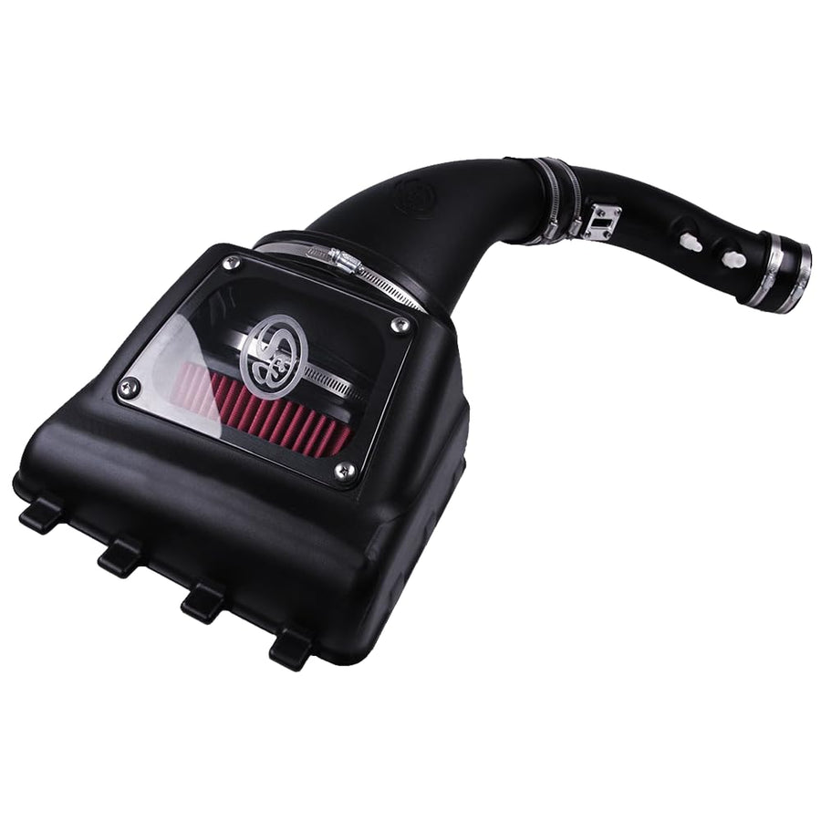 Cold Air Intake S&B Filters 75-5077 for 2010-2016 Ford F-150 & Raptor 6.2L (Oiled Cleanable, 8-ply Cotton Filter)