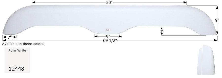 Fender Skirt ICON, Tandem, Extreme RV, FS2448, Polar White