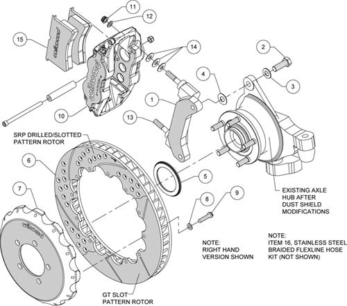 Brake Kit Wilwood 140-12874-R