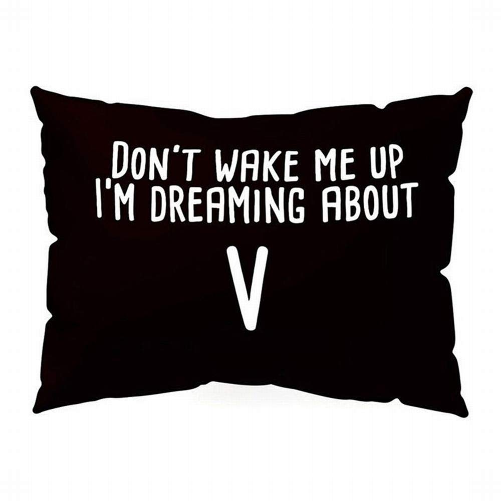 Cotha LIA D 30x50cm - Kpop Pillow Case Dont Wake ME UP Rectangle Cushion Cover Home Decor Get Up Sofa Pillowcase Cover Seat Pillow Cover Home