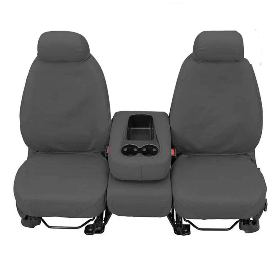Covercraft SeatSaver Custom Fit Front Row Seat Cover for Select Jeep Grand Cherokee Laredo Models - Polycotton (Grey)