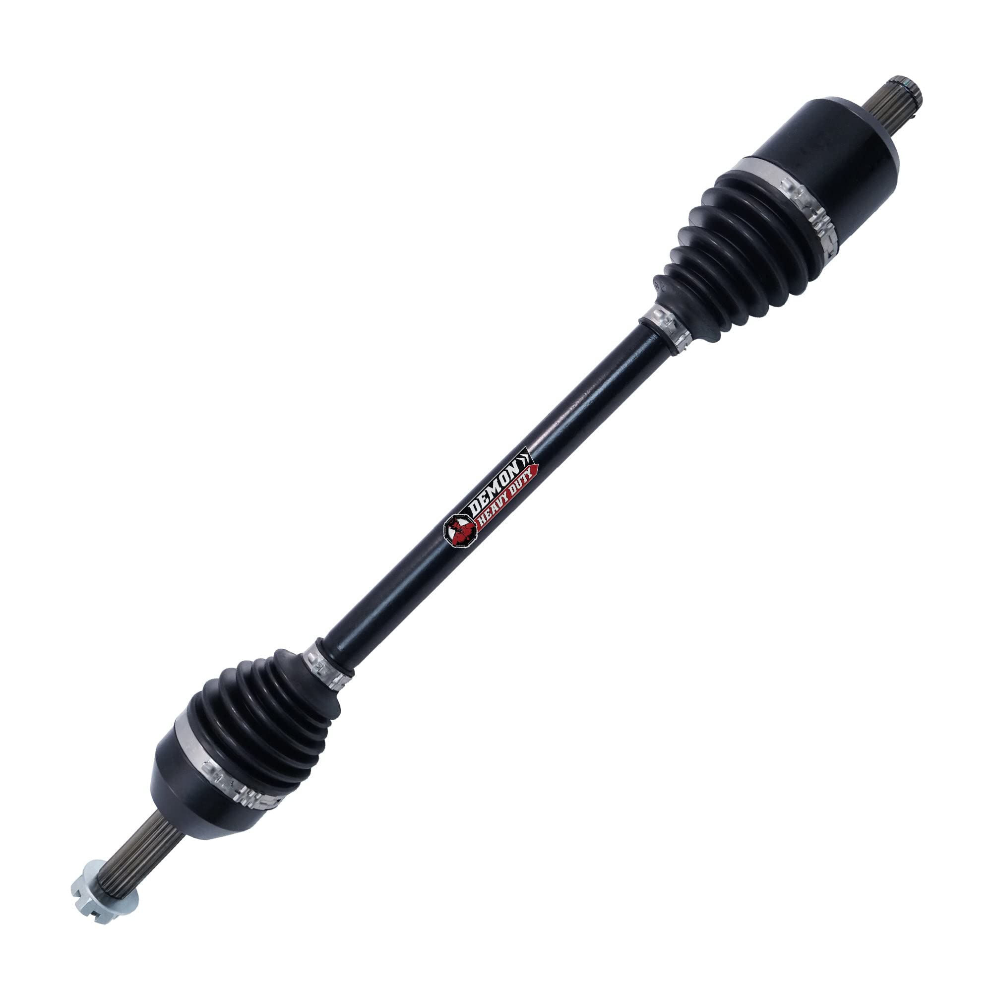 Demon Powersports Heavy Duty Front Left/Right Axle Polaris RZR 900, Made Up of 4340 Chromoly Steel in Dual Heat High Treated Strength, Wider Angles (See Fitment Details in Description) OEM: 1333948