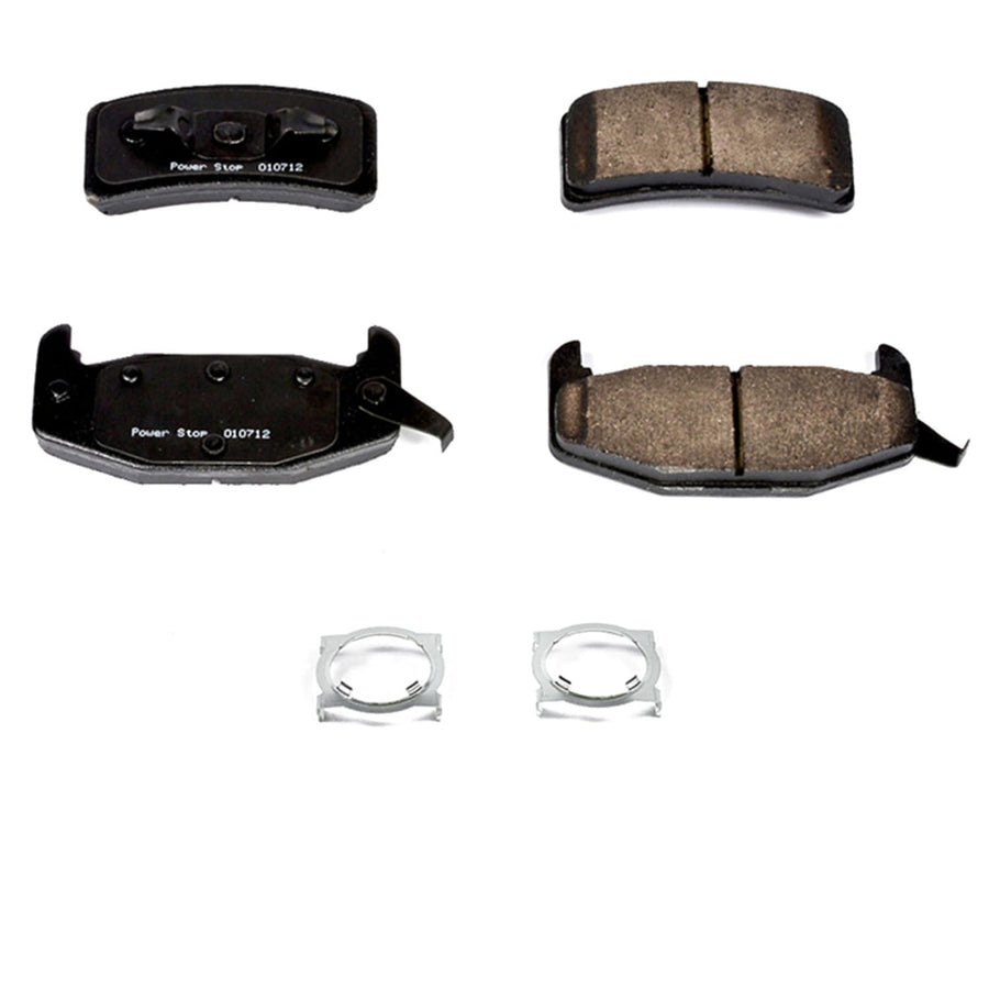 Power Stop Brake Kit Front For Buick Regal 1988-93 |Chevrolet Lumina 1990-94 |Oldsmobile Cutlass Cruiser 1989-93 |Cutlass Supreme 1988-93 - Ceramic Brake Pads With Installation Hardware, 17-377