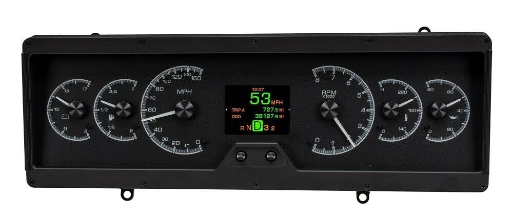 Dakota Digital HDX-78O-CUT-K Analog Gauge System Compatible with 1978-88 Oldsmobile Cutlass Black Alloy
